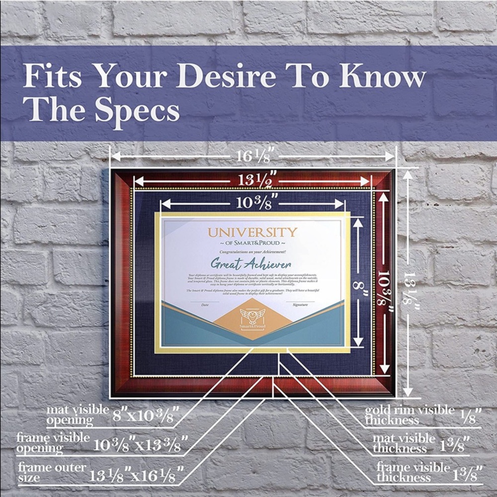 COPY - COPY - beautiful wooden Diploma frame - Picture 5 of 7